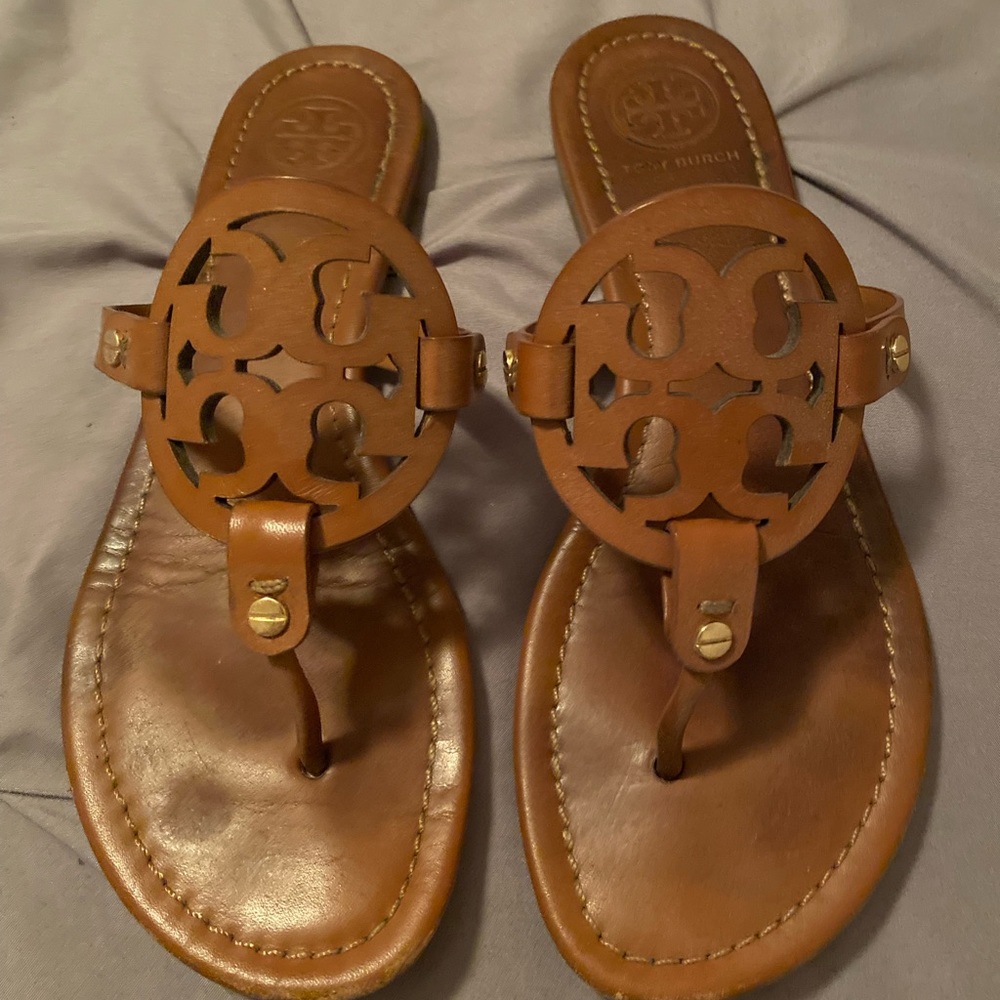 OPEN TO OFFERS - Tory Burch Miller Sandal Brown
